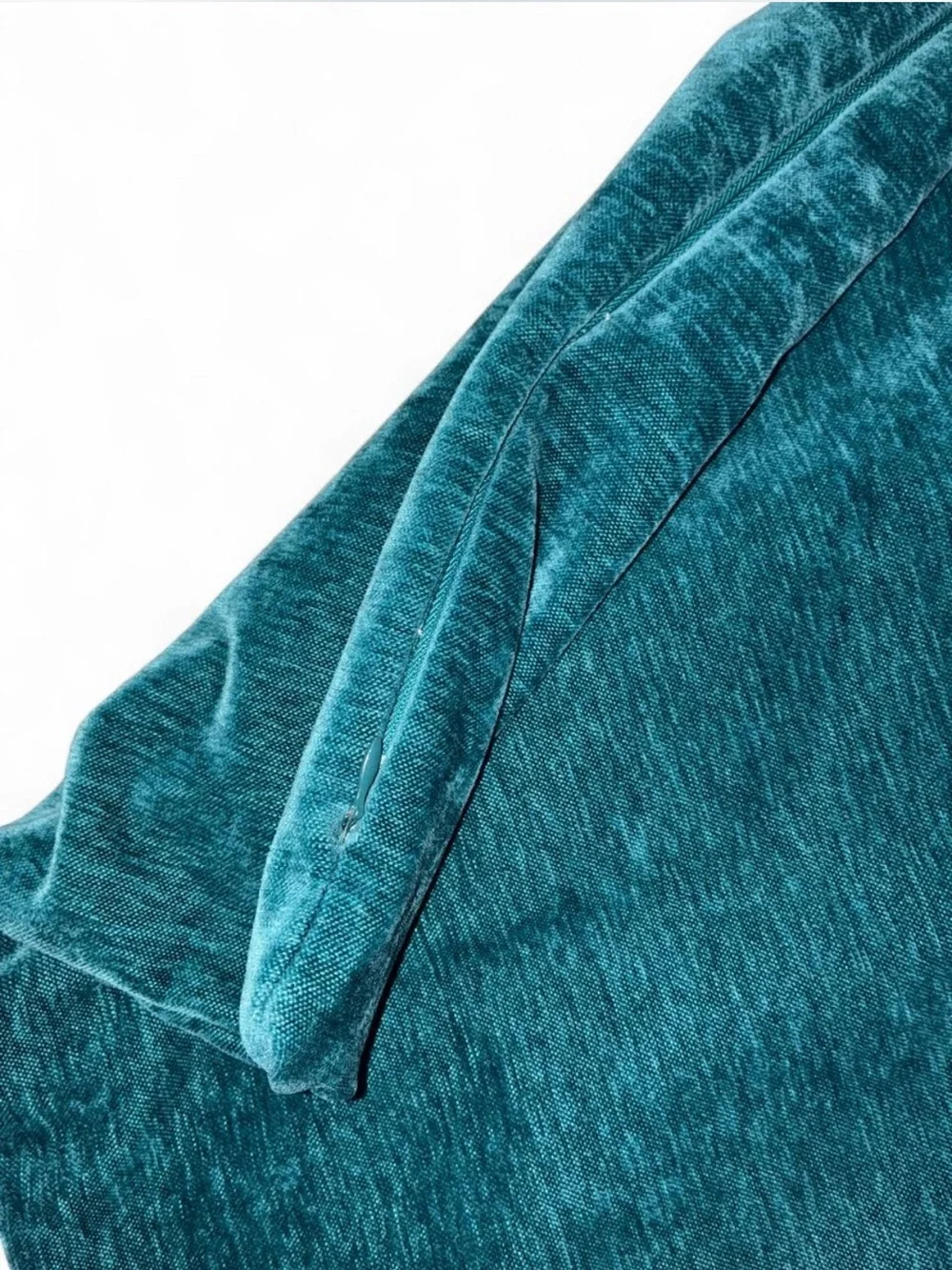 Teal Button-Accent Decorative Pillow Cover